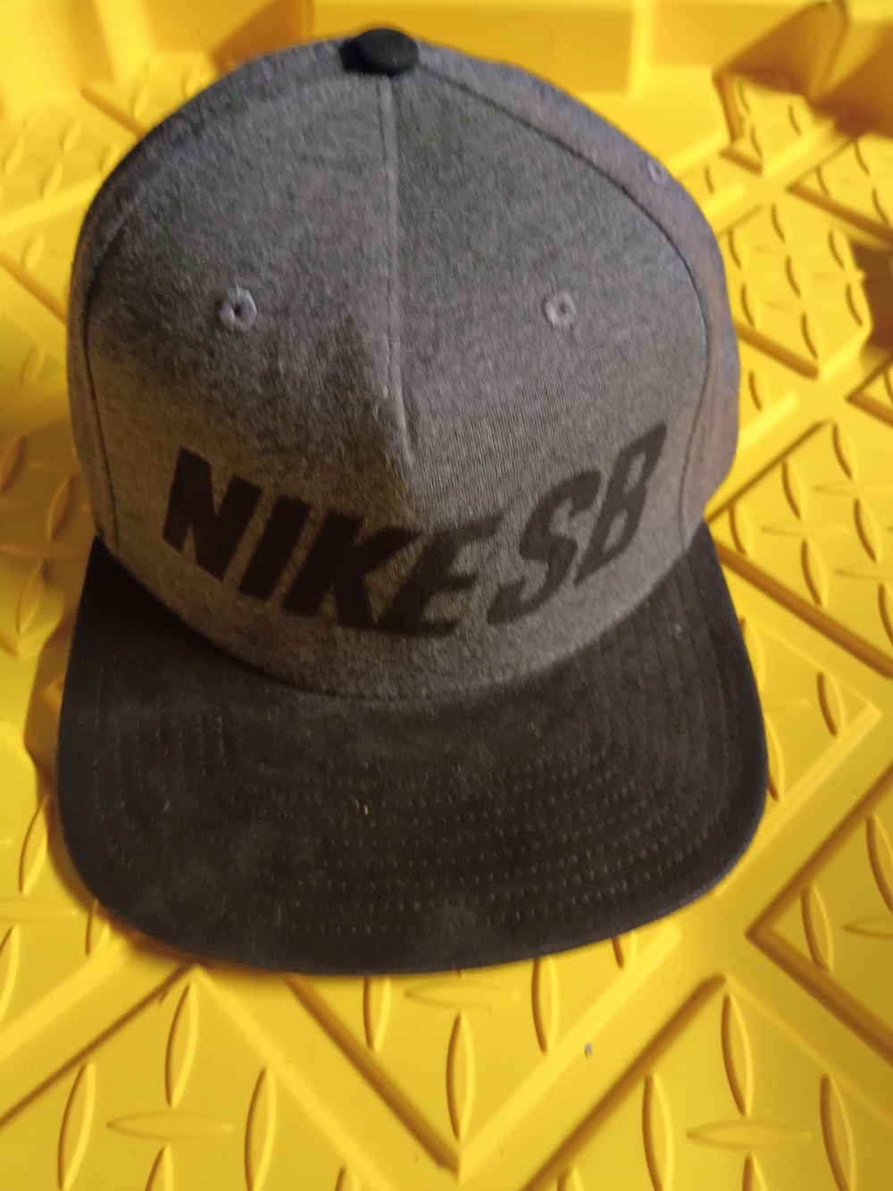 Nike Gray and Black SB Wool Logo Zipperback